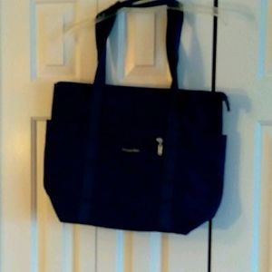 Navy blue bag.
